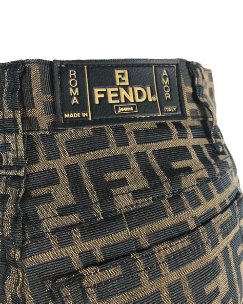 fendi zucca jeans|Fendi zucca for sale.